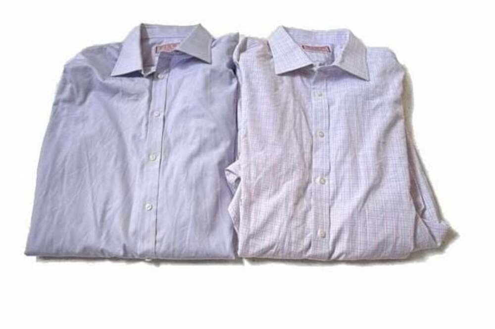Thomas Pink Jermyn Street London Dress Shirt Lot 18/37 Solid & Tattersall